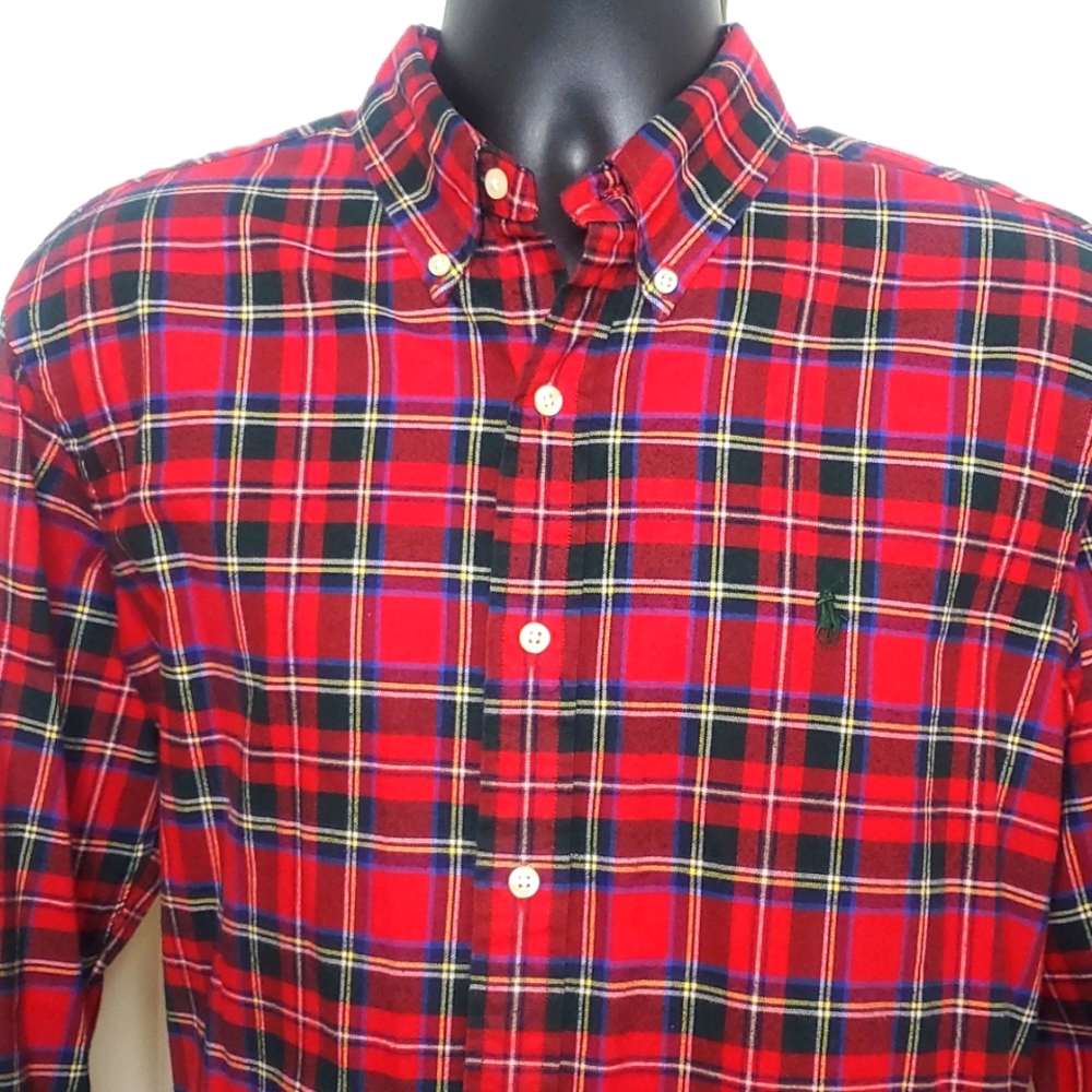 Ralph Lauren Red Flannel Shirt Size L
